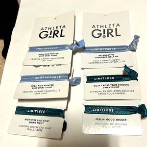 6 Athleta girl hair ties